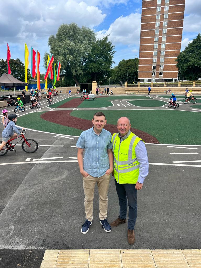 trevor murray - dowhigh director with Cllr Dan Barrington, Cabinet Member for Transport and Connectivity